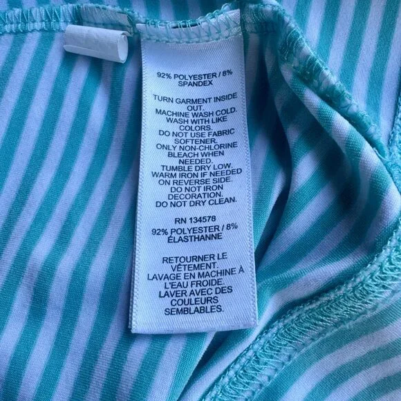 VINEYARD VINES Girls Sankaty T-Shirt Dress S 7-8 Toddler Girl Blue Stripes - Picture 10 of 10